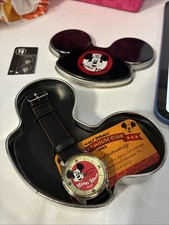 Rare Vtg 2005 Disney Mickey Mouse Club 1955 Member Anniversary Watch w/ Box Tin picture
