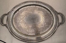 Camille International Silver Company 6080 Oval Serving Platter 16” Vintage Plate picture