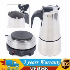 Coffee Maker,Stovetop Espresso Coffee Maker Moka Coffee Pot with Electric Stove picture