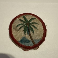 Vintage US Army Marianas-Bonins Command Patch Palm Tree WWII Pacific Theater picture