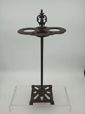 Mid Century Vintage Cast Iron Metal Antique Floor Smoking Standing Ashtray Cigar picture