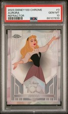 2023 Disney Topps Chrome #3 Aurora Refractor PSA 10  picture