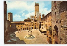 Postcard Piazza della Cisterna in San Gimignano Italy picture