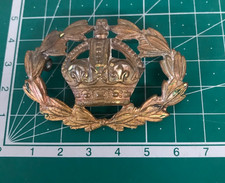 British Army Warrant Officers Badge C. WWII Kings Crown & Laurel M3588 picture