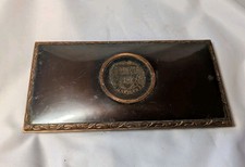 Rare Vintage Harvard University Crest L.E. Mason Copper/Bronze Trinket Box picture