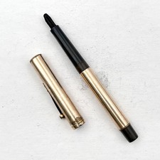 VTG Waterman 0514 Eyedropper Fountain Pen Solid Gold Filled (No Nib) AS IS picture