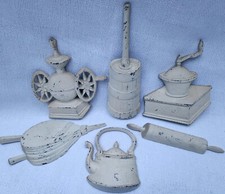 Vintage Sexton USA Cast Aluminum 5Pc Wall Art Kitchen Cottage Collectibles Signs picture