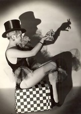 THELMA TODD - Early Movie Star making Shadow Puppets  5 x 7 inch Reprint picture