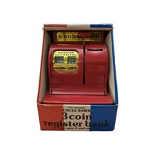 Vintage The Original Uncle Sam's 3 Coin Register Bank NIB VERY COOL  picture