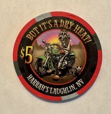 Harrah's Hotel/Casino Laughlin, NV  $5 Casino Poker Chip - But It's A Dry Heat picture