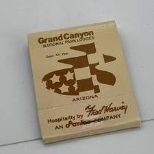 Vintage Grand Canyon National Park Lodges Arizona Matchbook Cover Unstruck picture