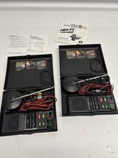 Pair Vintage GE HELP 3-5909B 40 Channel CB Radios Cases Accessories Power Tested picture