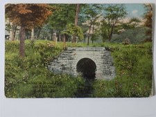 Zion City, Illinois IL ~ Culvert at Sharon Park & 33rd Street 1916 L690 picture