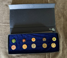  1905 Boxed Collector Pins Set of 10 Rare NOS  UNIVERSITY picture