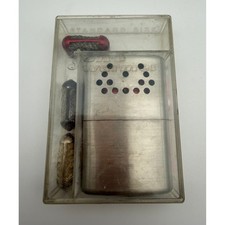 Vintage Jon-e Hand Warmer Standard Size Aladdin Mfg Co Patented 1960 Chrome picture
