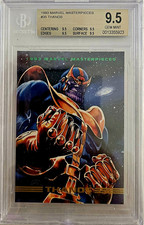 🔥💎1993 Marvel Masterpieces Thanos #35 Jusko BGS 9.5 Gem Mint Pop 8 True💎🔥 picture