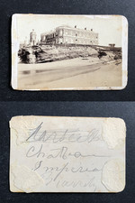 France, Biarritz, La Villa Eugénie, imperial residence, circa 1860 vintage cdv  picture