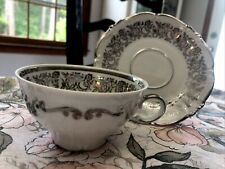 Antique Teacup And Saucers Winterling Silver Roses picture