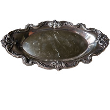 Vintage Victorian Style Silver Plate Tray Oval Serving Dish E.G. Webster & Son picture