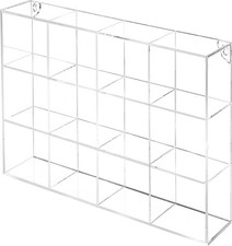 Wall Mounted Clear Acrylic Compartment Organizer Rack, Display Shadow Box Shelf picture