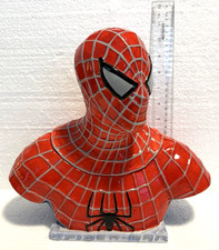 Vintage NECA Marvel Comics 2002 Spider-Man Bust Ceramic Cookie Jar picture