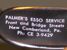 Vintage Palmer's ESSO Service Front & Bridge Sts. New Cumberland, Pa. key chain picture
