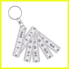Durable Keychain Folding Ruler - Dual-Sided Measurement for Crafts & Projects picture