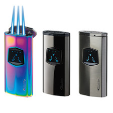 Vector Icon Triple Torch Lighter Electric USB Sensor Ignition Windproof picture