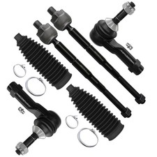 SCITOO 6pcs Front Suspension Kit Outer Inner Tie Rod End w/Boot for 2011-2017... picture
