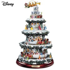 Bradford Exchange Disney Christmas Tree Village Decoration 75 Characters Musical picture