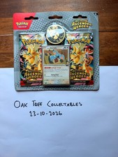Pokémon Ascended Heroes Larry's Komala 2 Pack Blister Promo & Coin NEW SEALED picture