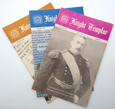 3 KNIGHTS TEMPLAR Magazines Pamphlets 1975 1986 Freemasonry Mason Masonic picture