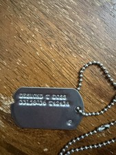 Desmond Doss WWII Commemorative Dog Tag with Chain & Inscribed Cuff Bracelet picture