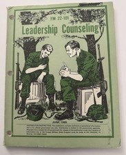Vintage 1985 Army Book FM 22-101 Leadership Counseling picture