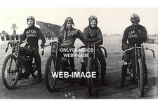 1919 HARLEY DAVIDSON MOTORCYCLE RACING ASCOT 8X12 PHOTO WRECKING CREW RACE TEAM picture