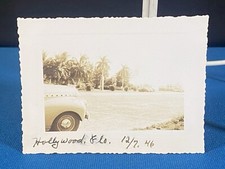 Street Scene Hollywood Florida VTG 1946 Photo Lt#12 picture