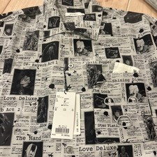 Graniph Design Tshirts Store graniph Loose Fit Shirt Grey M Unisex Casual picture