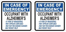 StickerTalk Occupant with Alzheimer's Vinyl Sticker Sheet, 3 inches x 3 inches picture