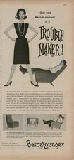 1960 BarcaLounger 300 is a Trouble Maker Dreamsville Recliner VINTAGE PRINT AD picture