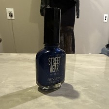 RARE Revlon Street Wear Midnight 11 Nail Polish Blue Shimmer Discontinued VHTF picture