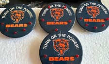 Chicago Bears Turn On The Power Pinback Buttons Lot of 4 1984 picture