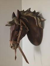  Horse Head/bust Wallhanging With Wavy Mane. Great Detail. 12