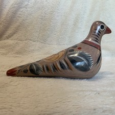 Vintage Tonalá Pottery Bird Figurine Mexican Folk Art Hand Painted picture