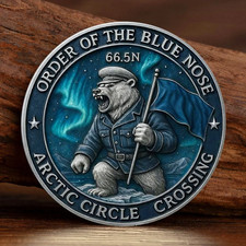 Navy Order Of The Blue Nose Challenge Coin Collectable Military 1-pc picture