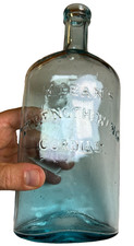 VARIANT Antique 1860s M’Lean’s Strengthening Cordial 9” Bottle St Louis Missouri picture