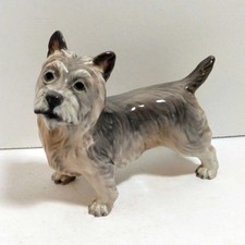Vintage Dahl-Jensen Porcelain Cairn Terrier Dog Figurine Denmark #64 picture
