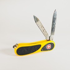 Wenger EvoGrip 81 Swiss Army Knife 65mm Yellow Scissors Retired picture