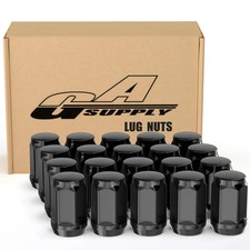20 Pcs 1/2-20 Lug Nuts 1.38 Inch Tall 3/4 Hex Cone Seat For Aftermarket Wheels picture