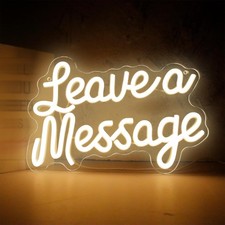Leave a Message Neon wall decoration,LED message board signage (8.4×12.5 inches) picture