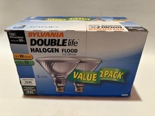 Sylvania Par 38 120W Replacement 80W Halogen Flood Bulbs 2 Pack NEW picture